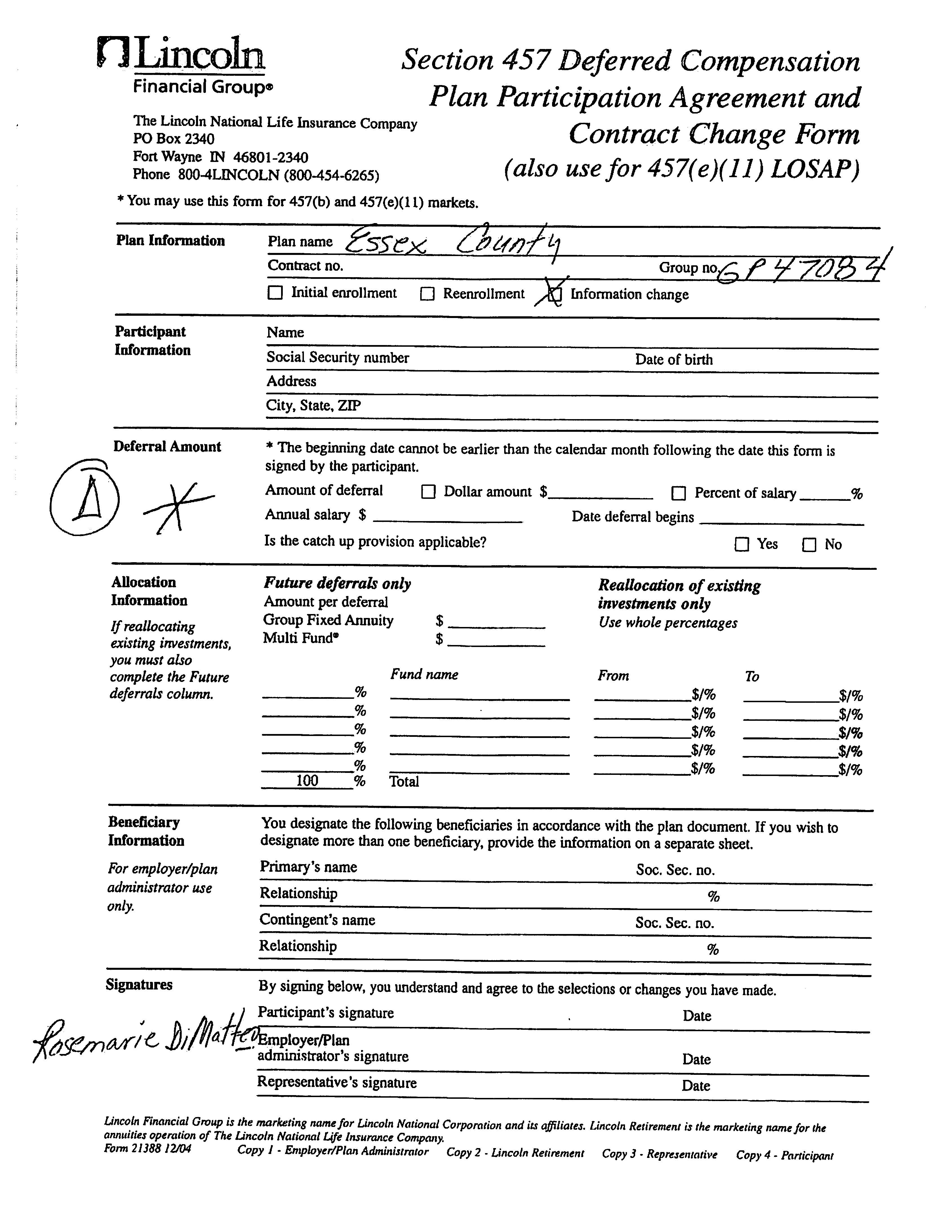 Deferred Compensation Memo for Employees